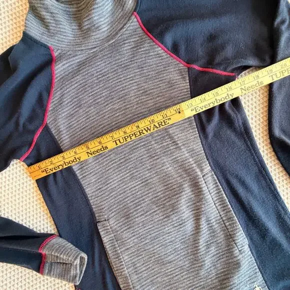 Smartwool womens 100% Merino wool sweater tunic mock neck base layer medium - Picture 8 of 9